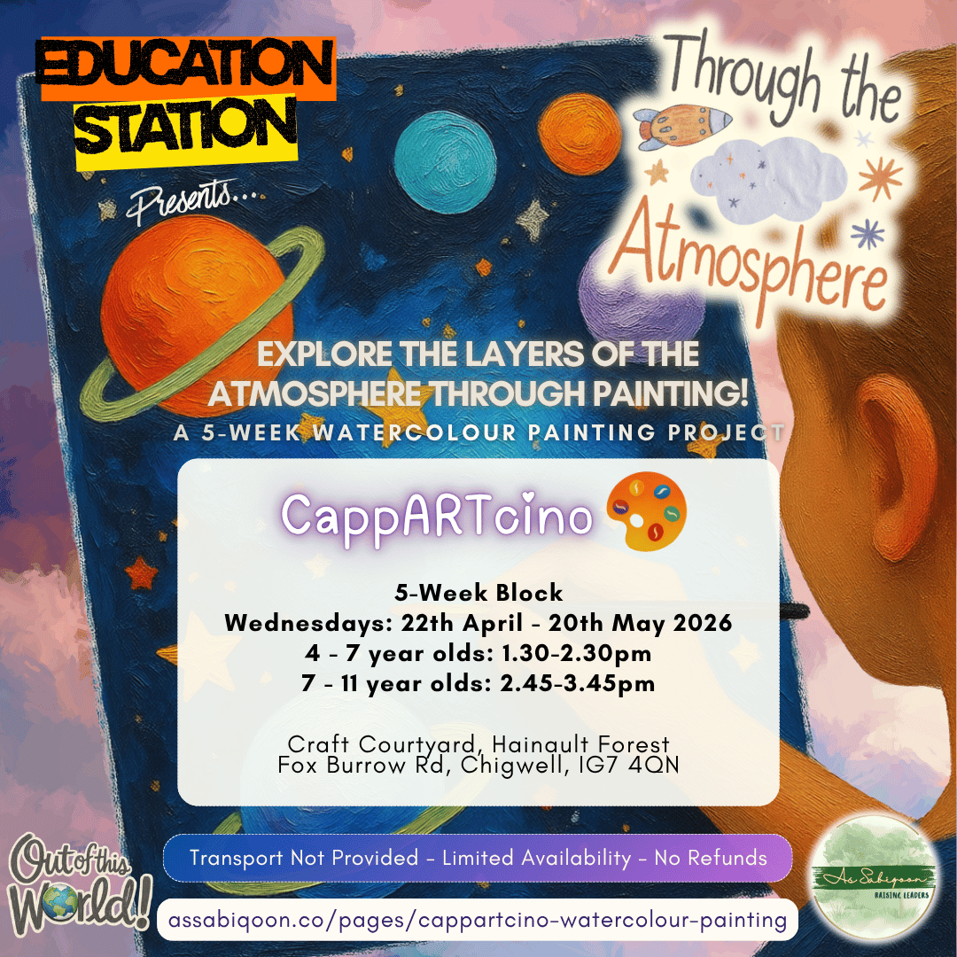 Through the Atmosphere | Watercolour Painting | As Sabiqoon London Home Education Community Workshop