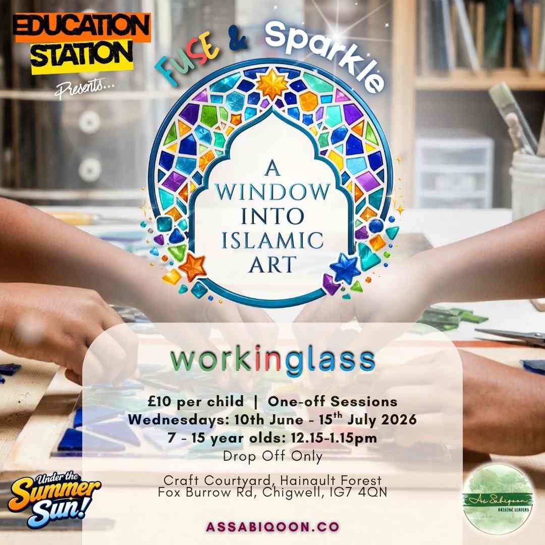 Fuse & Sparkle: Islamic Art | Glass Fusing Workshop | As Sabiqoon London Home Education Community Workshop